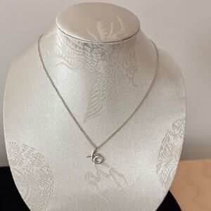 Tiffany Elegant Silver Necklace with XO Pendant